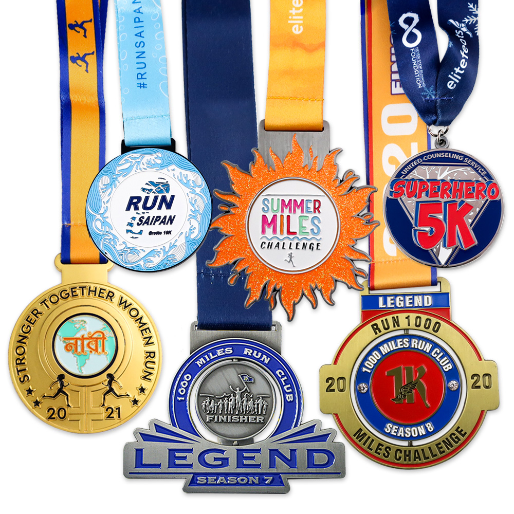 Marathon Race Medals Manufacturers Custom Gold Silver Copper Running Award Medals
