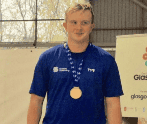 Christian Buchanan's swimming bronze medal