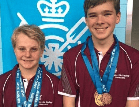Two teenagers receive national medal