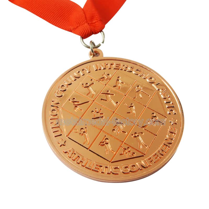 Customized Sports Medals With Ribbons