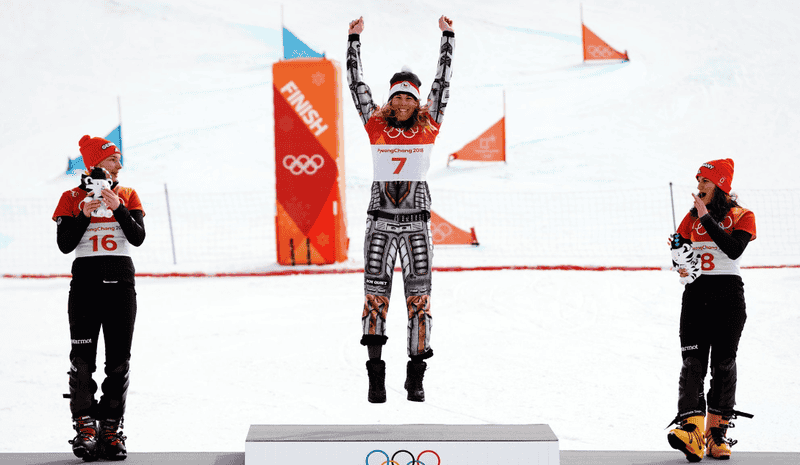 Ester Ledecka creates a gold medal in skiing and skiing