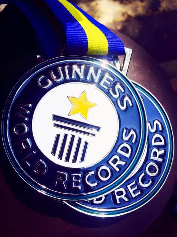 Unique world record, unique award medals