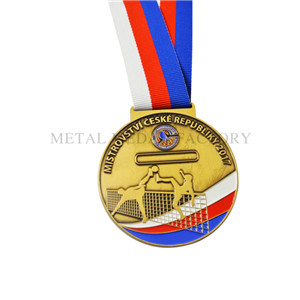 Custom antique gold taekwondo medals for kids