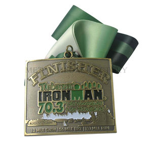 Custom Metal Enamel Iron Man Finisher Award Medallions