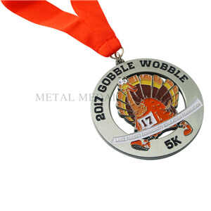 Custom Enamel Medals Is Made For Gobble Wobble 5K