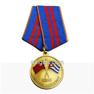 custom high quality army medals with ribbon