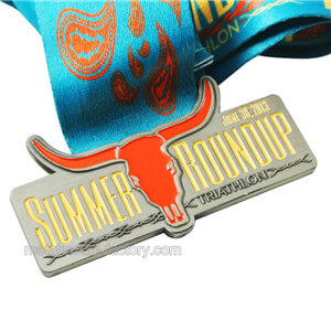 custome red bull race running medals