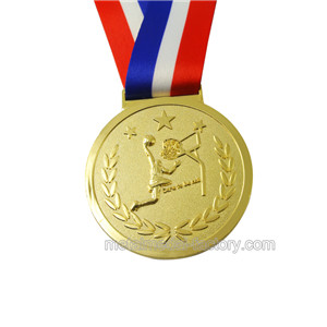 Custom Basketball Metal Gold Award Medal