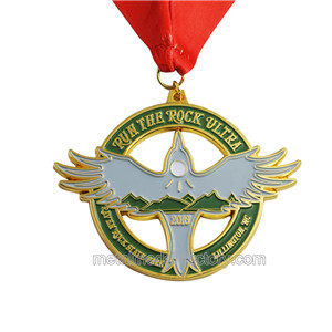 Custom running race award medal