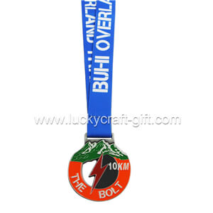 Sports medals factory custom die casting 10km medal
