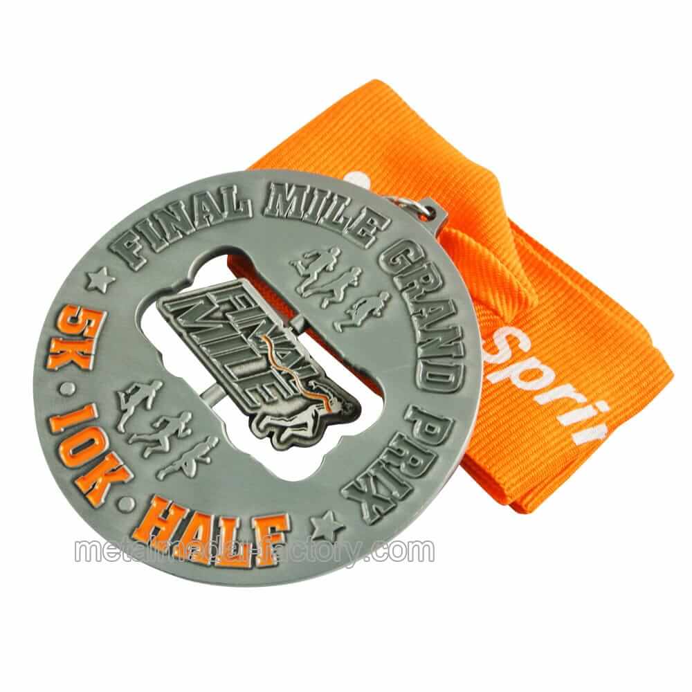 custom 5k.10k half marathon running medal