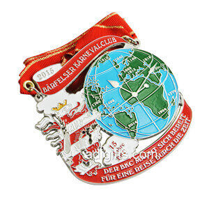 Wholsales custom metal zinc alloy color enamel carnival medals