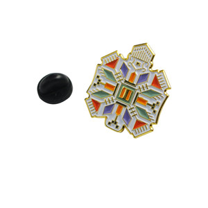 Colorful gold plate custom lapel pins for sale