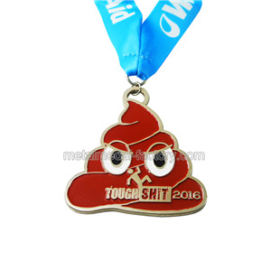 Special Shape Custom Running Medal With Ribbon