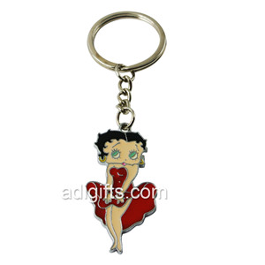 high quality no minimum custom enamel logo metal keychain for promotion gift