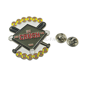 Crush Glitter Football Custom Soft Enamel Pins