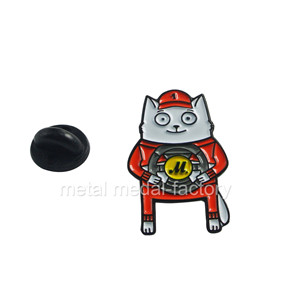 Colorful cat shape custom company lapel pins
