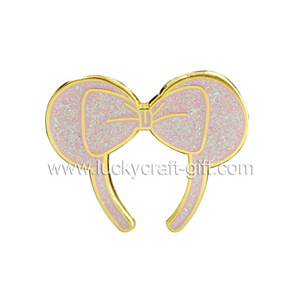 Custom metal gold plated hard enamel pins for girls